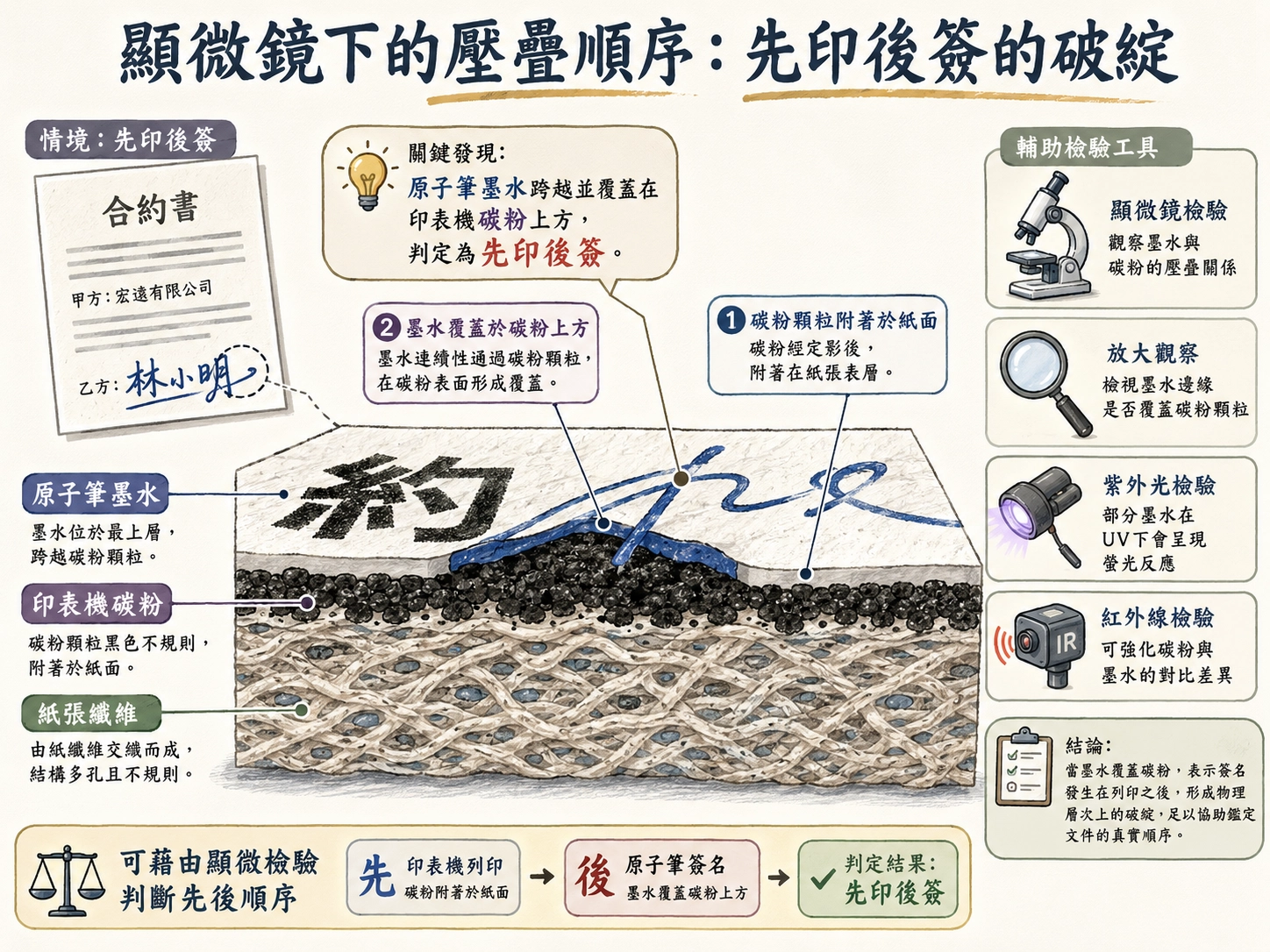 document-examination-ink-layer-analysis